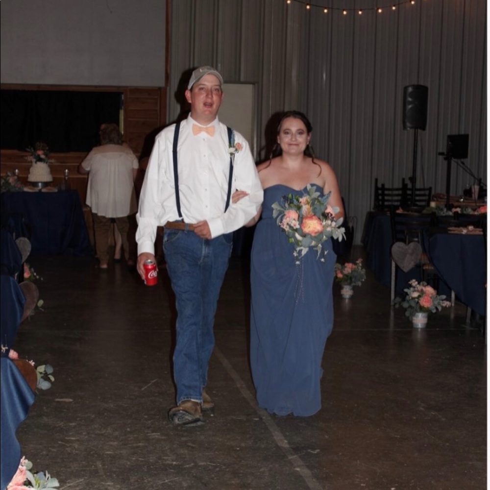 Navy blue Bridesmaide dress